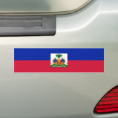 Haiti Vlag Bumpersticker (Op auto)