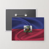 Haïti-vlag Button (Voorkant / Achterkant)