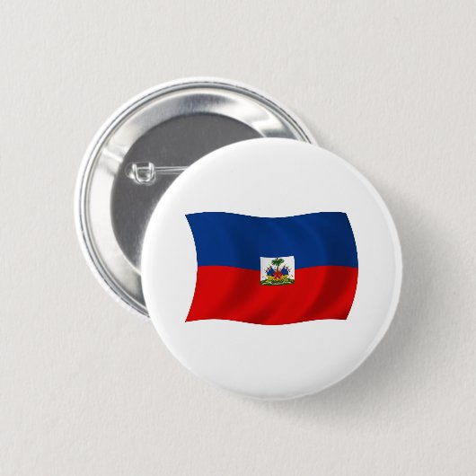 Haïti-vlag Button (Voorkant /achterkant)
