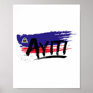 Haïti Vlag Dag Haïtiaanse Pride Onafhankelijkheids Poster