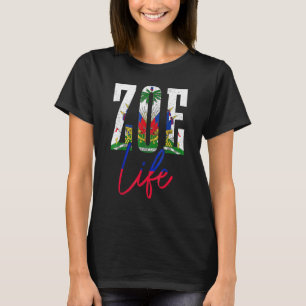 Haïti vlag dierentuin Haïtiaanse levenspredikant T-shirt
