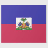 Haïti-vlag Emblem Cadeaupapier (Vlak)