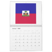 Haïti-vlag Emblem Kalender (Jan 2027)