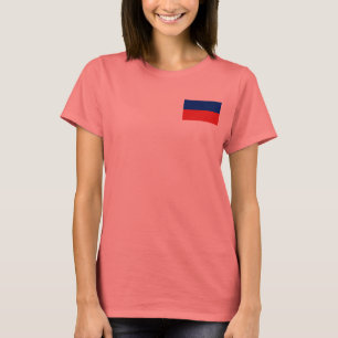 Haïti vlag en Kaart dk T-Shirt