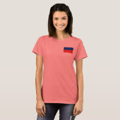 Haïti vlag en Kaart dk T-Shirt (Voorkant volledig)