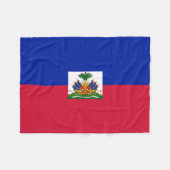 Haiti Vlag Fleece Deken (Voorkant (Horizontaal))