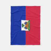 Haiti Vlag Fleece Deken (Voorkant)