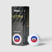 Haiti Vlag Golfballen (Verpakking)