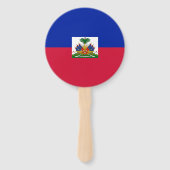 Haiti Vlag Handwaaier (Achterkant)