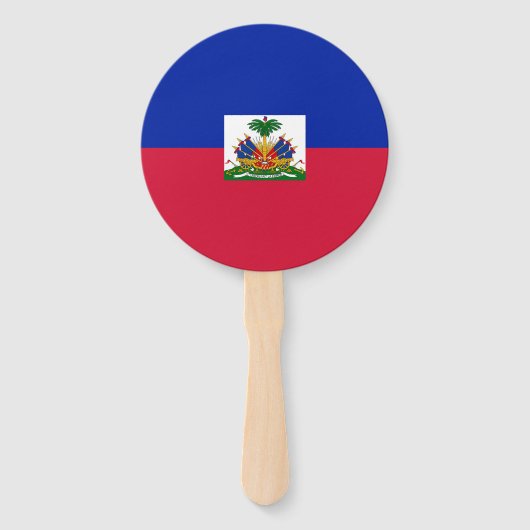 Haiti Vlag Handwaaier (Voorkant)