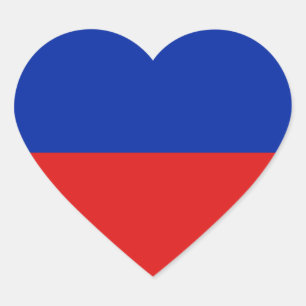 Haiti Vlag Hart Sticker