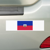Haïti vlag HT Bumpersticker (Op auto)