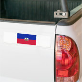 Haïti vlag HT Bumpersticker (Op Truck)