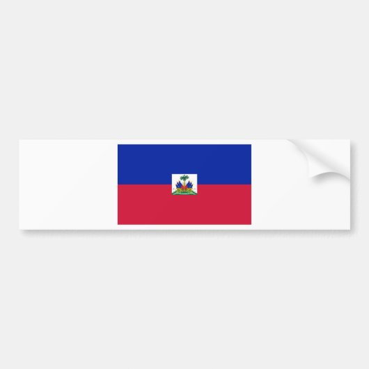 Haïti vlag HT Bumpersticker (Voorkant)