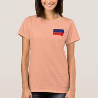 Haiti Vlag + Landkaart T-Shirt