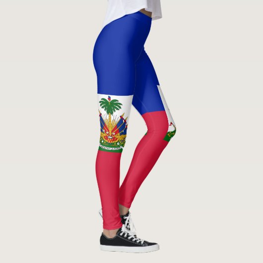 Haiti Vlag Leggings (Rechts)