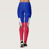 Haiti Vlag Leggings (Achterkant)
