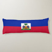 Haiti Vlag Lichaamskussen (Achterkant)