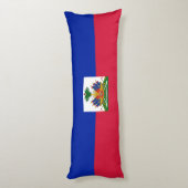 Haiti Vlag Lichaamskussen (Achterkant (Verticaal))