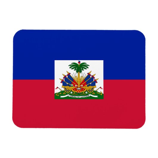 Haiti Vlag Magneet (Horizontaal)