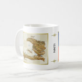 Haïti vlag + Mok kaart (Voorkant links)