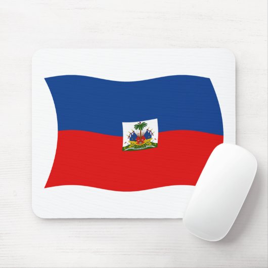 Haïti-vlag Mousepad Muismat (Met muis)