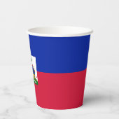 Haiti Vlag Papieren Bekers (Achterkant)