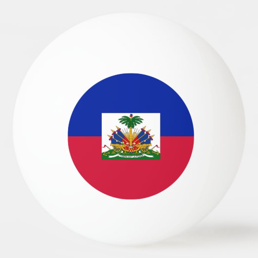 Haiti Vlag Pingpongbal (Voorkant)