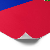 Haiti Vlag Poster (Hoek)