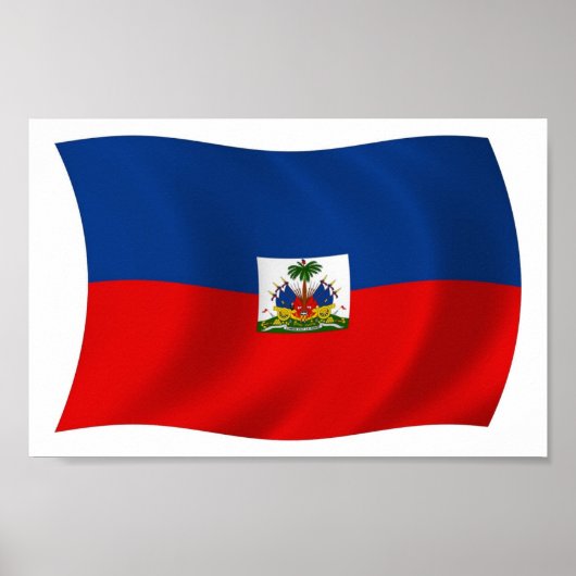 Haïti Vlag Poster Print (Voorkant)