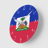 Haiti Vlag Ronde Klok (Hoek)