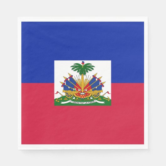 Haiti Vlag Servet (Voorkant)