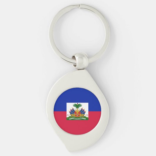 Haiti Vlag Sleutelhanger (Voorkant)