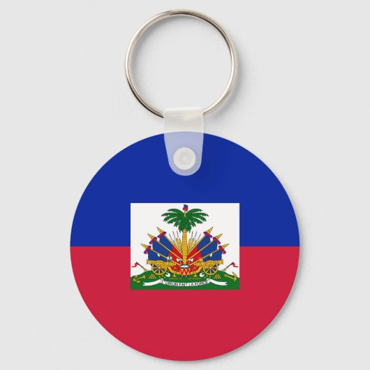 Haiti Vlag Sleutelhanger (Voorkant)