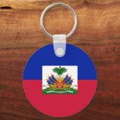 Haiti Vlag Sleutelhanger (Achterkant)