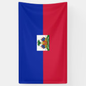 Haiti Vlag Spandoek (Verticaal)