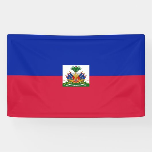 Haiti Vlag Spandoek (Horizontaal)