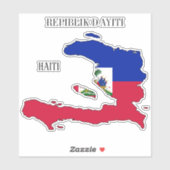 Haïti-vlag Sticker (Vel)