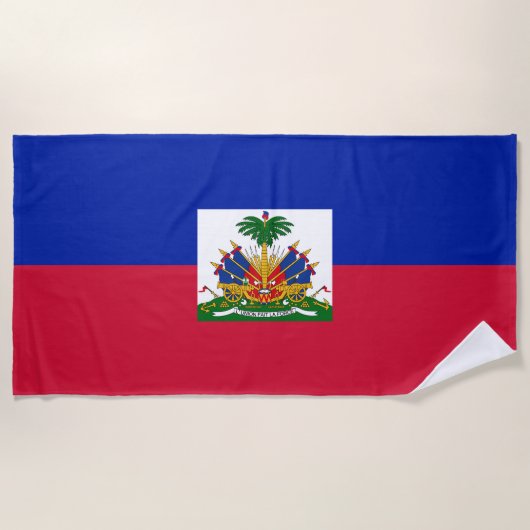 Haiti Vlag Strandlaken (Voorkant)