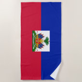 Haiti Vlag Strandlaken (Voorkant)