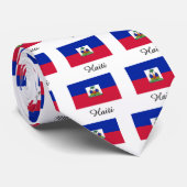 Haïti vlag stropdas (Opgerold)