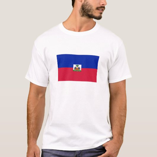 Haiti Vlag T-shirt (Voorkant)