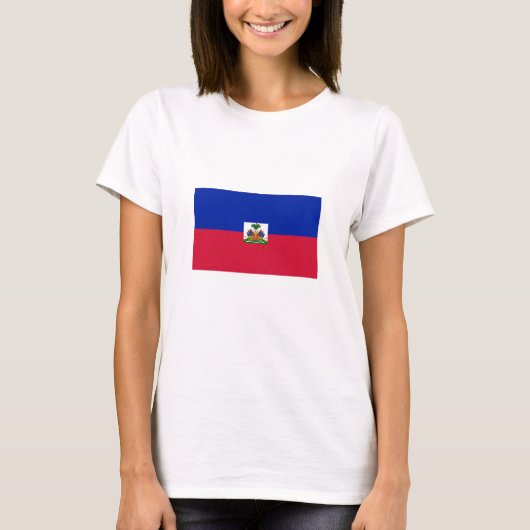 Haiti Vlag T-shirt (Voorkant)