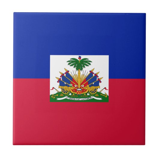 Haiti Vlag Tegeltje (Voorkant)