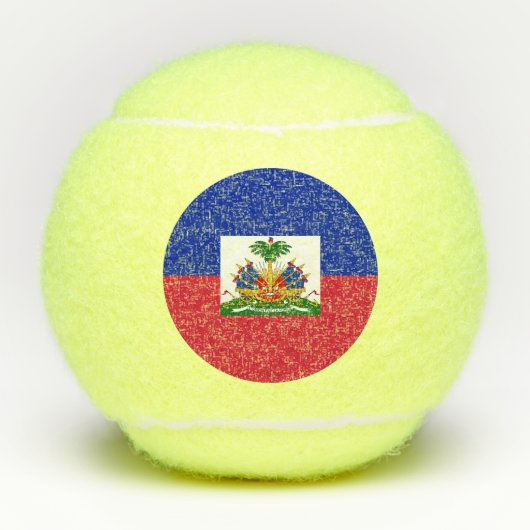 Haiti Vlag Tennisballen (Voorkant)