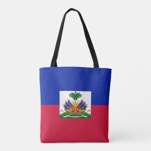 Haiti Vlag Tote Bag (Achterkant)