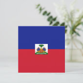 Haïti Vlag Uitnodiging (Staand voorkant)