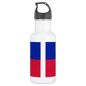 Haiti Vlag Waterfles (Achterkant)