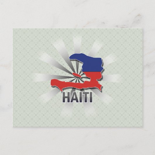 Haïti - Vlaggenkaart 2.0 Briefkaart (Voorkant)