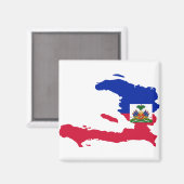 Haïti Vlaggenkaart HT Magneet (Voorkant / Achterkant)